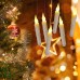 Ymenow 6 Stück Taper Kerzen mit 6-Stunden-Timer Batteriebetriebene LED Kerzen Flammenlose Flackernde Lichter für Halloween Weihnachten Weihnachtsbaum Hause Hochzeits Party Dekoration – Warmes Gelb - BBKRM1K2