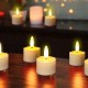 ZIYOUDOLI Wiederaufladbares Teelicht mit Fernbedienung Led Teelichter Flackernde Flammenlose Kerzen mit Timer,Geeignet für Weihnachten Weihnachtsbaum Ostern Hochzeit Party [6 Stück,] - BSKXABM6