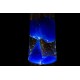 7even Lavalampe 40cm Blau & Klar Magma Lampe Chrom - BOAMYBNK