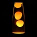 Lavalampe auf Metallbasis Süßes Wachs Stil Vulkan Nacht Nachtlicht Qualle Nachtlicht Blendlicht Weiß Lava Lampen Beleuchtung Orange - BAYLJW2K