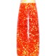 Lavalampe Glitter TIMMY Orange Silber H:36cm inkl. E14 Leuchtmittel Retro Design Glitzerlampe Jugendzimmer - BCXEB76D