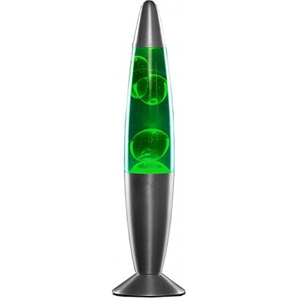Modeszvous Lavalampe Grün Magma-Lampe 2 Leuchtmittel 25 W Schalter – Grün - BRKPSJ8K