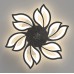 65cm Deckenventilator mit Beleuchtung Leise Moderne Led Lampe mit Ventilator und Fernbedienung Wintermodus DC Motor Dimmbar Deckenlampe mit Ventilator Blume für Schlafzimmer Wohnzimmer Küche,Schwarz - BUYCQ496