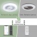 Deckenventilator Mit Beleuchtung Leise Deckenventilator mit Fernbedienung Und App Modern Dimmbar Fan mit Timer 6 Einstellbare Windgeschwindigkeit für Wohnzimmer Schlafzimmer Esszimmer - BXOWFEJ9