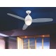 Deckenventilator mit Beleuchtung und Fernbedienung Leise Ventilator Decke mit Licht 3 Flügel Transparent Deckenlampe Weiß mit Lüfter Schlafzimmer 3 Stufen Durchmesser 132 cm - BCDIHD7W