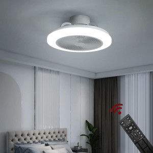 Deckenventilator mit LED Beleuchtung Deckenlampe Ventilator D3301 Ø 50cm 96W mit Fernbedienung Lichtfarbe Helligkeit einstellbar dimmbar LED Deckenleuchte fan ceiling light D3301 - BGXNA6AD