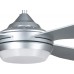 Design-Deckenventilator Lucci Air Moonah 132 cm Silbern drei Geschwindigkeiten warmweiße LED-Beleuchtung Fernbedienung - BVHUR6WA