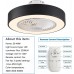 LED Decken Ventilator Einstellbar Deckenventilator Beleuchtung Fernbedienung Dimmbar 3 Gänge 22 36W 55cm - BQPDXK2K