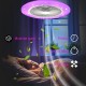 LED RGB Deckenleuchte mit Ventilator Deckenlampe Dimmbar Bluetooth Lautsprecher Farbwechsel Schlafzimmer Deckenventilator mit Beleuchtung Licht Fernbedienung Leise Lampe mit Ventilator Decke Modern - BIRMONWW