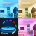 CHYSONGOODS 28W Φ30cm Deckenlampe Alexa Google Home Kompatibel Mit Musik Bluetooth Lautsprecher Deckenleuchte LED Farbwechsel Dimmbar Sternenhimmel Für Badezimmer kinderzimmer - BVRLGEAB