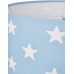 Deckenlampe Kinderzimmer Hängelampe Pendelleuchte Jungen und Mädchen Motiv Sterne 30x20 cm Farbe Blau - BYOCOANW