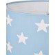 Deckenlampe Kinderzimmer Hängelampe Pendelleuchte Jungen und Mädchen Motiv Sterne 30x20 cm Farbe Blau - BYOCOANW