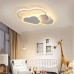 Kinderzimmer LED Deckenlamp Moderne Cloud Fernbedienung Dimmbare Deckenleuchte Mädchen Jungen Schlafzimmer Kinderzimmer Wohnzimmer ,Babyzimmer 42W 3700LM[Energiesparklasse A+] - BHHWFBD6