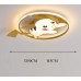 Kinderzimmerlampe Deckenleuchte LED Dimmbar mit Fernbedienung Deckenlampe Karikatur Kreativ Deckenlampe Ultra dünn Runden Deckenbeleuchtung Junge Mädchen Schlafzimmer,Ø50CM,39W-2730lm,Gelb - BSHXHM1B