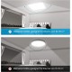 Koicaxy LED Deckenleuchte Flach 36W 6500K 4320LM Deckenlampe Led Lampen Deckenlampen Ø 30CM Neutralweiß Deckenbeleuchtung für Wohnzimmer Schlafzimmer Küchenlampe Flur Balkon Esszimmer - BVSFTV1H