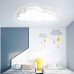 NAIZY 48W LED Deckenleuchte Wolken Deckenlampe Dimmbar mit Fernbedienung Lampe Modern 500x300x53mm Ultradünne Zimmerlampe Wolke Kinderzimmerlampe Cartoon Lampe für Kindergarten Schlafzimmer - BPZBQHJH