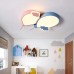 WANG-LIGHT Dimmbar Kinderzimmer LED Deckenleuchte Mit Fernbedienung Junge Und Mädchenschlafzimmer Deckenlampe Moderne Kreative Ballon Cartoon Zimmer Deckenleuchten,Blue pink,60.5cm 23.8in - BTFJF3W8