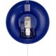 Liebevoll designte LED Wandlampe Ø25cm bruchsicherer Schirm in blau mulitcolor & Schalter mit Kabel für Steckdose - BEXNZE21