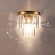 PcBbGa Wandleuchte,Kristallwandleuchten Luxuriöse Atmosphäre Stil Ganglampe Korridorlampe Licht Luxus Alle Kupfer Dekorative Wandlampe Warm White L20Cm H23Cm - BCAYEKD1