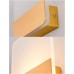 Wandleuchte Wandleuchten moderne minimalistische LED-Wandleuchte Aluminium-Acryl-Wandleuchte Schlafzimmer Nachttischlampen Wohnzimmer Korridor Deko-Leuchten Color : Gold Size : WarmWhite - BCCONEDE