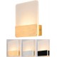 Wandleuchte Wandleuchten moderne minimalistische LED-Wandleuchte Aluminium-Acryl-Wandleuchte Schlafzimmer Nachttischlampen Wohnzimmer Korridor Deko-Leuchten Color : Gold Size : WarmWhite  - BCCONEDE