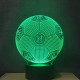 3D Led Nachtlicht Farben Ändern Italien Ssc Napoli Dekoration Lampe Fußball Tischlampe Usb Touch Licht Kinder Vater Geschenk - BLTNRN92