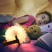 GEEDIAR LED Nachttischlampe Warmweißes Tischlampe für Kinder Hölzerne Faltende Buchlampe mit Holzgriff 1200 mAh Wiederaufladbar Nachtlicht mit Type-C Kable Energiesparend Augenschutz - BPXKFM7V