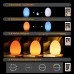Mr.Go 19cm LED Licht Ei Lampe RGB Farbwechsel stimmungslicht Dimmbar Nachtlicht mit Fernbedienung 16 RGB Farben Wiederaufladbar Batterie IP65 Wasserdicht - BTSBMKD9