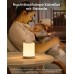 Nachttischlampe Nachttischlampe Touch Dimmbar mit 10 Farben LED Tischlampe Batteriebetrieben mit Timing Funktion Nachtlicht Kinder Stilllicht Kabellos Farbwechsel für Babyzimmer Schlafzimmer - BESXLQ75