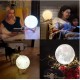 Personalisiertes Foto-Nachtlicht | Kundenspezifisches 3D-Druck-Mondlicht USB-Auflademond-Nachtlicht 18CM - BYEHREJQ