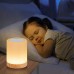 YuQSpace LED Nachttischlampe Nachttischlampe Touch Dimmbar Farbe Helligkeit USB Wiederaufladbar Tragbare LED Nachtlicht für Innen Babyzimmer Schlafzimmer Camping und Festival Deko Warme Weiß - BCXQTEMW