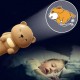 Chengstore Diaprojektor Taschenlampe Projektionslicht Cartoon Bär Taschenlampe Diaprojektor,Projektor-Taschenlampe für Kinder mit 5 Bildrollen Projektions-Taschenlampe mit Tiermotiven - BYZLHB8N