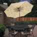 A V Offset-Regenschirm mit LED-Leuchten | Wasserdichter Markt-Sonnenschutz für den Außenbereich,Outdoor-Dekore geeignet für Hof Strand Hinterhof und mehr - BYKSH686