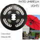 GANMEI Regenschirm-Licht Gartenschirm-Licht wiederaufladbar USB-betrieben schnurlos Regenschirm-Stange-Licht - BUFGTV79
