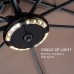 Homeoutfit24 St. Tropez Sonnenschirm Lautsprecher Sonnenschirm Beleuchtung mit 16 LED-Lichtern 2 integrierte Bluetooth Lautsprecher je 5 Watt LED Beleuchtung für den Garten - BBGUL51H