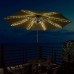 Muzrunq Patio -Regenschirm Leuchten Parasol -Saitenleuchten schnurloser Stangenlicht mit Fernbedienungs -Timer -Batterie -Lampenfolge für Outdoor -Zelt 104LEDS - BZHEDW64