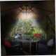 Obelunrp Schirme im Freien Leuchten drahtloser Terrassenschirme -Stangen -Lampenzelte Keine Batterie Außenschirme Leuchten - BAMUQ3E4