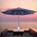 Richolyn Solar-LED-beleuchteter Terrassenschirm Wasserdichter Markt-Sonnenschutz für den Außenbereich Dekorativer Regenschirm für den Innen- und Außenbereich ideal für unterschiedliche - BDVYLQ84