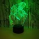 3D Frosch Optical Illusions LED Lampen Tolle 7 Farbwechsel Berühren Tabelle Schreibtisch-Nacht Licht Mit USB-Kabel für Kinder Schlafzimmer Geburtstagsgeschenke Geschenk - BQBLE2B6