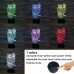 3D Optical Illusion Lampe LED Nachtlichter Eule Modell LSMY Touch Tischlampe Haus Dekoration 7 Farben Einzigartige Lichteffekte 1.5m USB Kabel zum Kinder Geschenk - BPAPYKNJ