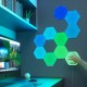 Nanoleaf Shapes Hexagon Starter Kit 9 Smarten LED Panels RGBW Modulare WLAN 16 Mio. Farben Wandleuchte Innen Musik & Bildschirm Sync Funktioniert mit Alexa Google Apple für Deko & Gaming - BNBQCMB5