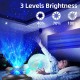 PENDEI LED Sternenhimmel Projektor 3 in 1 Rotierende Wasserwellen Sternenlicht Projektor Projektionslampe 10 Farben mit Bluetooth Lautsprecher Fernbedienung für Kinder Erwachsene Zimmer Dekoration - BEJIHNEA