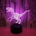 tilub 3D Tierischer kleiner Dinosaurier Nachtlicht Vision lampe 16 Farben touch dimmbar Zuhause Dekoration Tischlampe LED Optische Illusion Lampe USB nachttischlampe für Kinder Geburtstagsgeschenk Spi - BJXON4DW