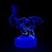 Unbekannt Drachenzähmen Dragons LED Licht mit Ohnezahn Schablone mit USB Kabel aufladbar dunkelblau - BICVB6DW