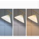 VERLEDK Bed Head Cabinet Light Integrierte Stehlampe leichte Luxus- und High-End-Kreativitäts-Vertikallampe über USB aufladbare Messingfalten-Lampenschirm-Standardlampe für Bibliothek Fotostudio, - BVLEQDKK