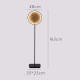 VERLEDK Vertikale integrierte Standardlampe der kreativen Persönlichkeit neue chinesische Stehlampe der ursprünglichen Kunst Wohnzimmer-Schlafzimmer-Arbeitszimmer-Beleuchtungs-vertikale Lampe für B - BOUFM3BK