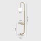 VERLEDK Vertikale USB-Ladelampe kabellos Nordic Light Luxus-Angellampe Standardlampe Landelampe Teetisch Schlafzimmer Nachttischlampe Stehlampe für Bekleidungsgeschäft Restaurant - BSALUN8J