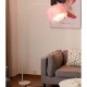 ZAJ Stehlampe Feather Stehleuchte Freistehende Moderne Pole Light mit justierbarem Gooseneck Tall Hellen Büro Licht geht über den Schreibtisch oder Lash Bett Stehleuchte Color : Pink - BCUQWK86