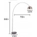 ZAJ Stehlampe Silber gebürstet LED Lesen Handwerk & Task-Stehleuchte Freistehende Moderne Pole Light mit justierbarem Gooseneck Tall Stehleuchte Color : Silver - BMCHP95N