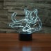 3D Schreibtischlampe Kätzchen Nacht Nachtlicht Touch Schalter 7 Farbe 3D Optische Tischlampe Wohnzimmer Schlafzimmer 3D Dekorative Lichter. Acryl Flat Und ABS Base Und USB Kabel Katze Spielzeug - BFWSM2N7